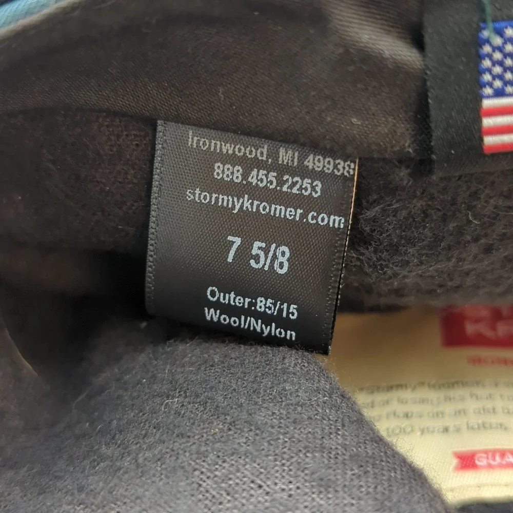 Stormy Kromer Original 1903 Wool Blend Cap Hat Green Size 7 5/8